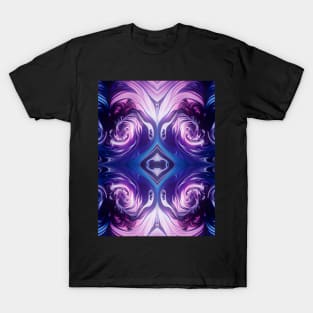 The Kaleidoscope Swirl Pink and Blue T-Shirt